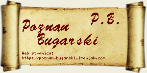 Poznan Bugarski vizit kartica